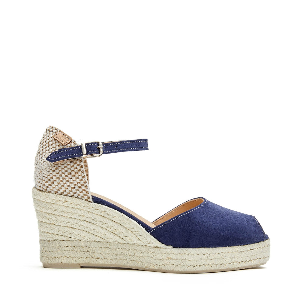 Castell MARI BABY FOR WOMEN Espadrille Heels Alpargatas Open Toe - Finest Leather Soft Padded Insole